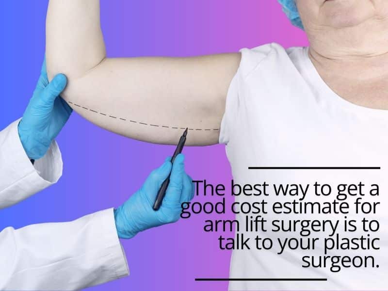 arm lift surgery cost